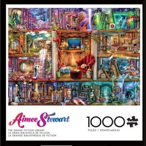 Buffalo David Bitton Aimee Stewart Colorful Library Puzzle